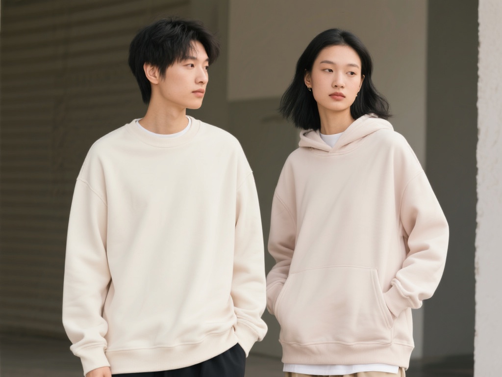 例如，一款在用户间口碑颇高的卫衣系列，采用中性的版